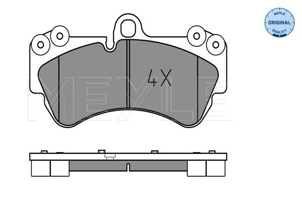 Meyle 0252369217 Колодки гальмівні (передні) Porsche Cayenne/VW Touareg 02-10 (Brembo) (190.2.x99.1x