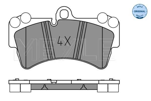 Meyle 0252369317 Колодки гальмівні (передні) Audi Q7/ Porsche Cayenne/VW Touareg 02-10 (Brembo) (190