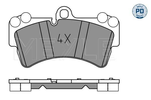 Meyle 0252369317PD Колодки гальмівні (передні) Audi Q7/ Porsche Cayenne/VW Touareg 02-10 (Brembo)