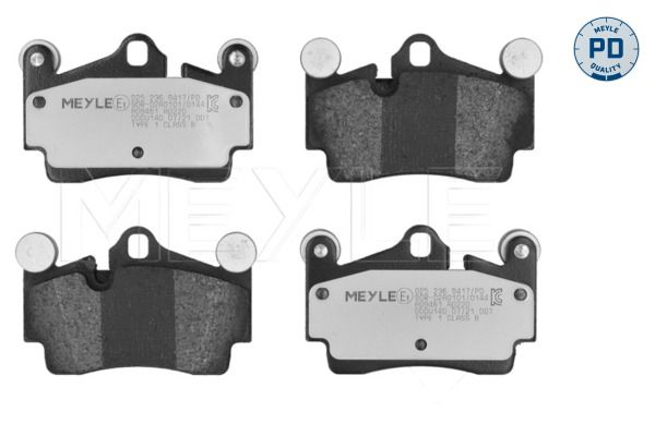 Meyle 0252369417PD Колодки гальмівні (задні) Audi Q7/VW Touareg 2.5D-6.0D 02-