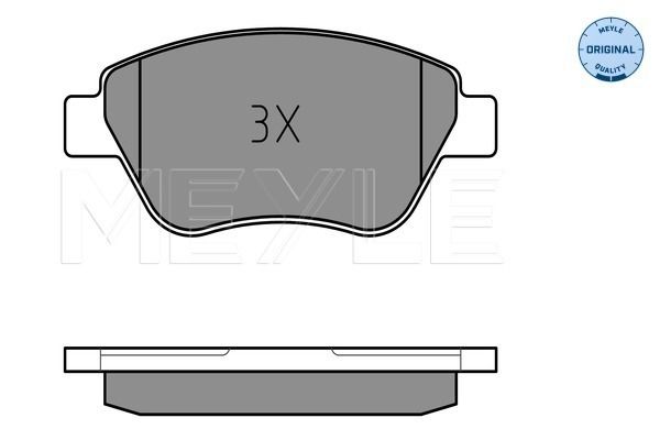 Meyle 0252370517W Колодки гальмівні (передні) Fiat Doblo/Citroen Nemo/Peugeot Bipper 08- (Bosch)