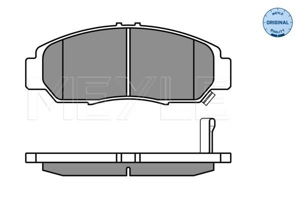 Meyle 0252372916W Колодки гальмівні
