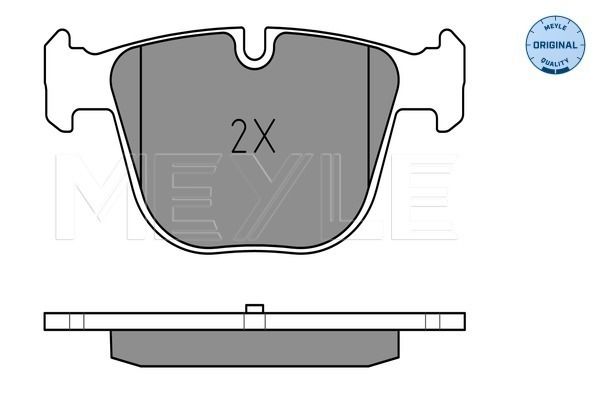 Meyle 0252373017 Колодки гальмівні (задні) BMW 5 (E60/65)/X5 (E70/F15)/X6 (E71/E72) 3.0-4.4 08-