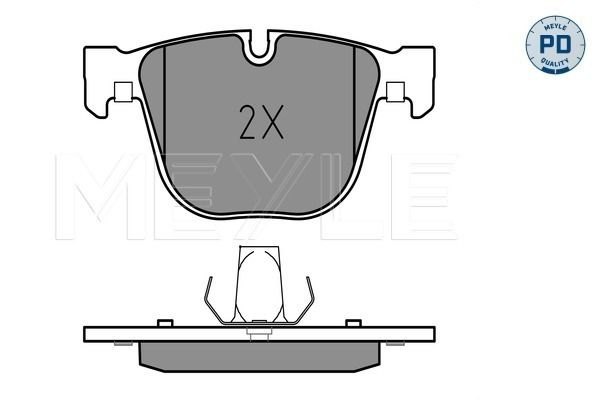 Meyle 0252373116PD Колодки гальмівні (задні) BMW 5 (F07)/ 7 (F01-F04) 08- (Teves)