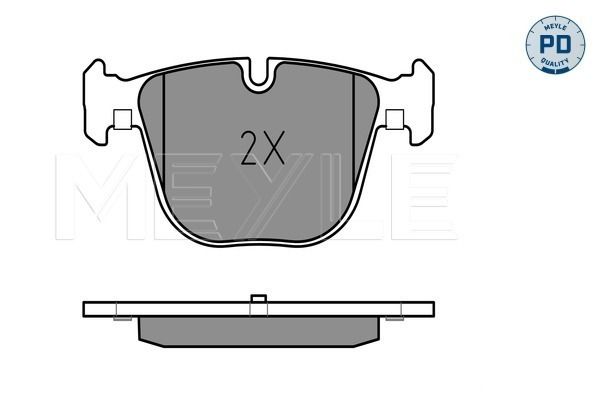 Meyle 0252373116PD Колодки гальмівні (задні) BMW 5 (F07)/ 7 (F01-F04) 08- (Teves)