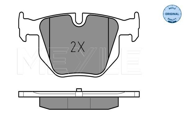 Meyle 0252373217 Колодки гальмівні (задні) BMW 5 (E60/E61)/6 (E63/E64) 03- (ATE)