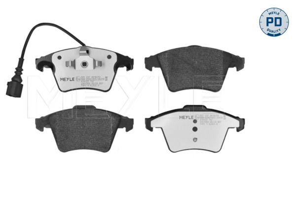 Meyle 0252374618PD Колодки гальмівні (передні) VW T5 03- (Platinum)