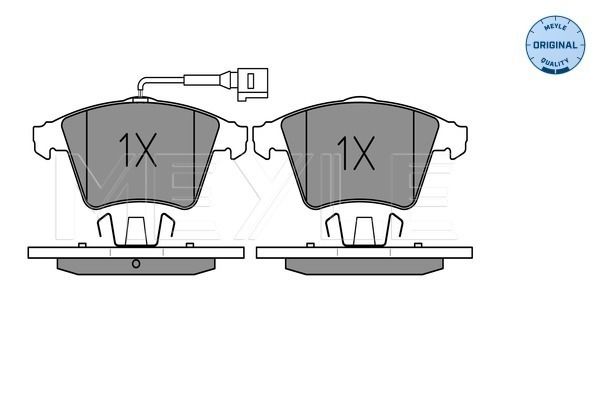 Meyle 0252374619PD Колодки гальмівні (передні) VW T5 03- (з датчиком)