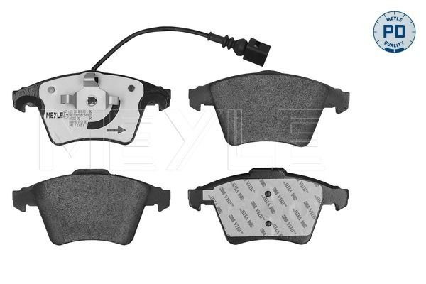 Meyle 0252374619PD Колодки гальмівні (передні) VW T5 03- (з датчиком)