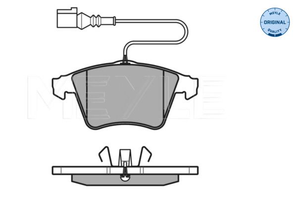 Meyle 0252374919W Колодки гальмівні (передні) VW Touareg 2.5TDI 03-10 (Ate) (з датчиком)