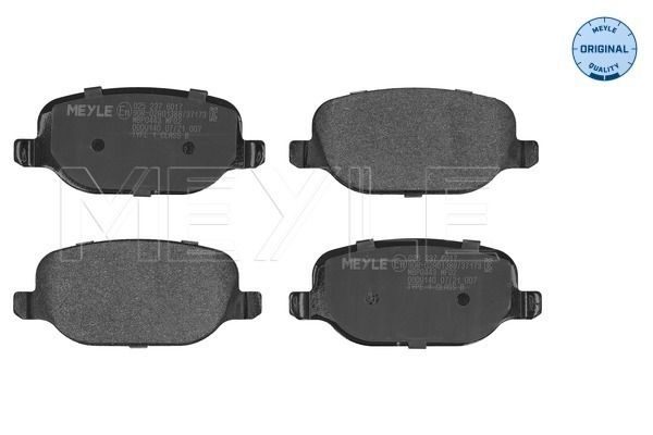 Meyle 0252376017 Колодки гальмівні (задні) Alfa Romeo/Lancia Thesis 02-12