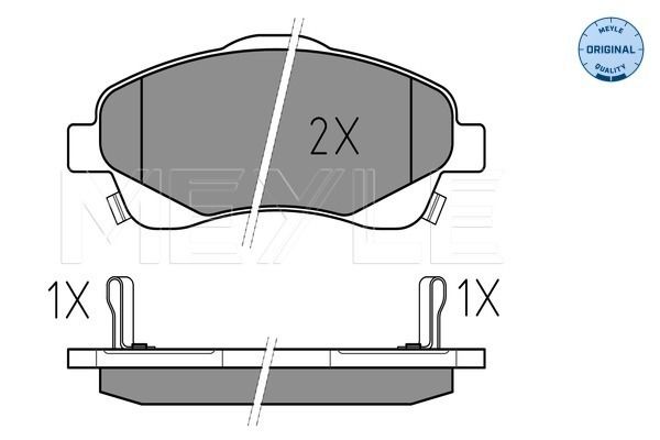 Meyle 0252376819W Колодки гальмівні (передні) Toyota Avensis/Corolla 03-09