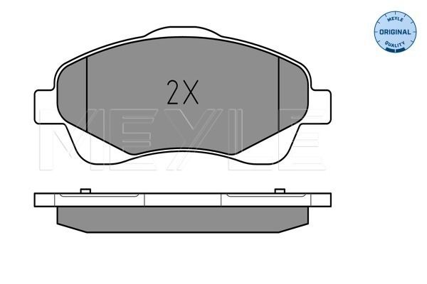 Meyle 0252376819W Колодки гальмівні (передні) Toyota Avensis/Corolla 03-09