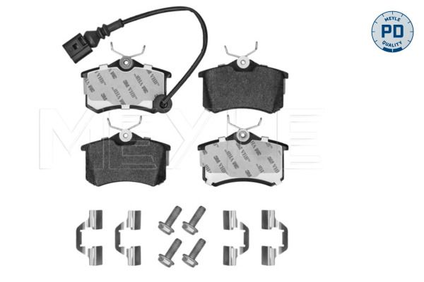 Meyle 0252382317W Колодки гальмівні (задні) VW Polo 01-/Skoda Fabia 99-08/Seat Cordoba/Ibiza 02-09(T