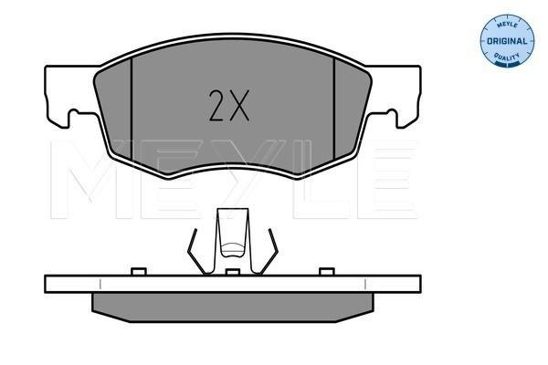 Meyle 0252384218 Колодки гальмівні (передні) Fiat Doblo 01- (Ate)