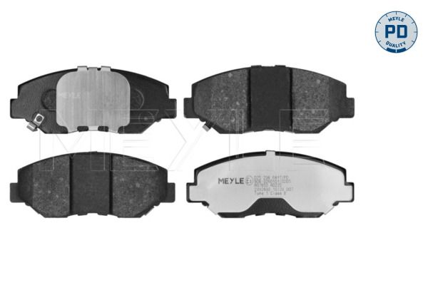 Meyle 0252387114PD Колодки гальмівні (задні) Renault Koleos/Nissan Juke/Leaf/Qashqai/X-Trail/Suzuki