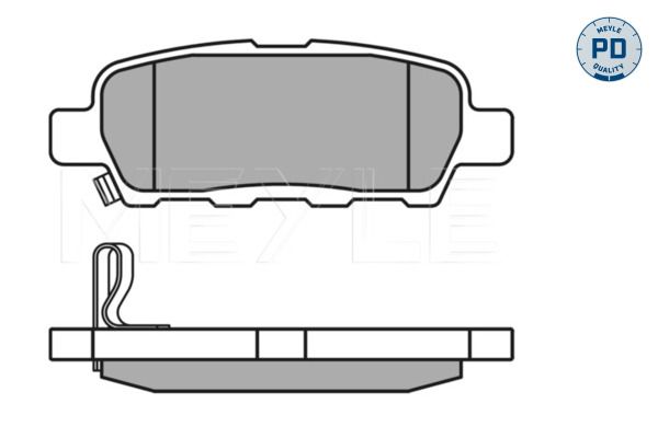 Meyle 0252387114PD Колодки гальмівні (задні) Renault Koleos/Nissan Juke/Leaf/Qashqai/X-Trail/Suzuki