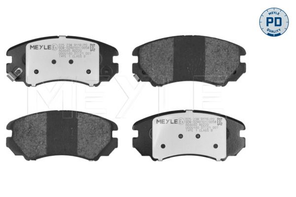 Meyle 0252389116PD Колодки гальмівні (передні) Hyundai Sonata/Tucson/Kia Sportage 01-