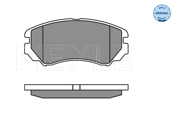 Meyle 0252389116W Колодки гальмівні (передні) Hyundai Sonata/Tucson/Kia Sportage 01-