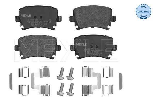 Meyle 0252391417 Колодки гальмівні (задні) VW Caddy 03-