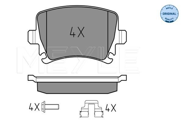 Meyle 0252391417 Колодки гальмівні (задні) VW Caddy 03-