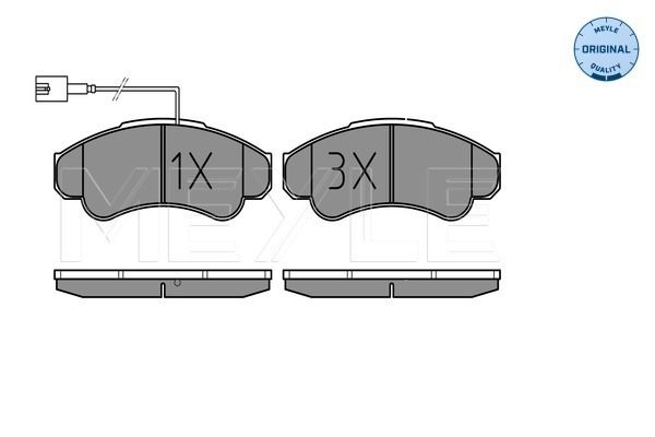 Meyle 0252391919W Колодки гальмівні (передні) Citroen Jumper/Fiat Ducato/Peugeot Boxer 02- R16