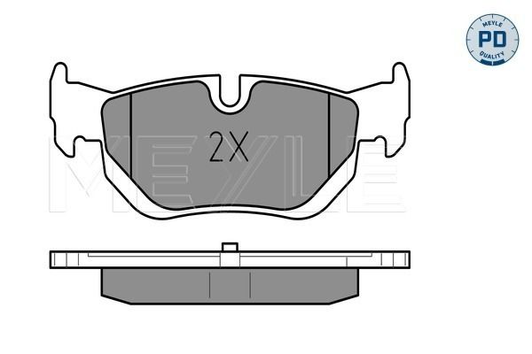 Meyle 0252392617PD Колодки гальмівні (задні) BMW 3 (E90-E93) 04-13 (Ate)