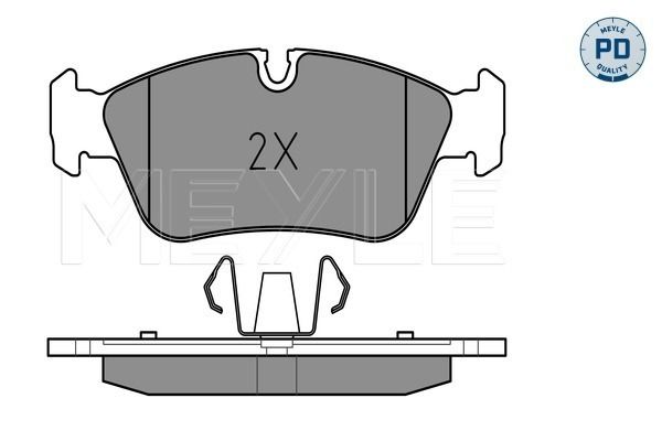 Meyle 0252393517PD Колодки гальмівні (передні) BMW 3 (E90) 1.6-2.0 i 04-11