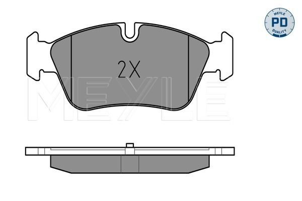 Meyle 0252393517PD Колодки гальмівні (передні) BMW 3 (E90) 1.6-2.0 i 04-11