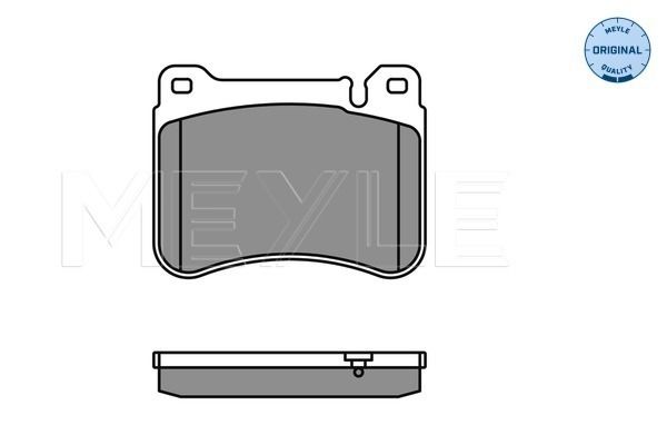 Meyle 0252395020PD Колодки гальмівні (передні) Audi A4/A6/A8 02- (з датчиками) (Ate-Teves)