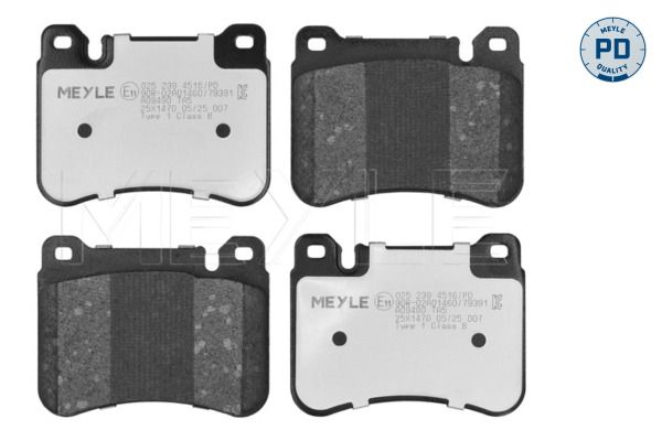 Meyle 0252395020PD Колодки гальмівні (передні) Audi A4/A6/A8 02- (з датчиками) (Ate-Teves)