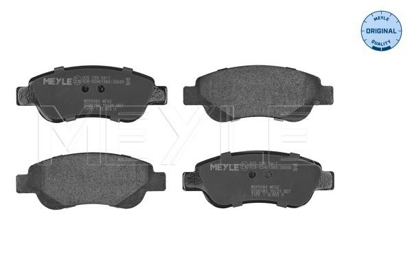 Meyle 0252395917 Колодки гальмівні (передні) Citroen С1/Peugeot 107/Toyota Aygo 05- (Bosch)