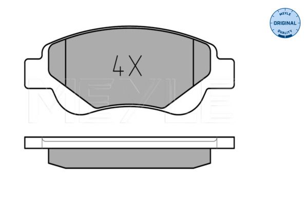 Meyle 0252395917 Колодки гальмівні (передні) Citroen С1/Peugeot 107/Toyota Aygo 05- (Bosch)