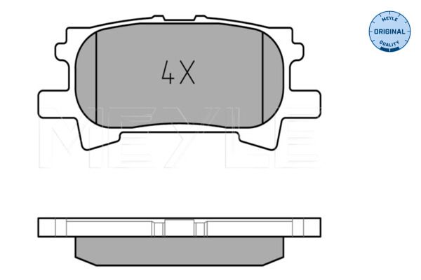 Meyle 0252396715 Колодки гальмівні (задні) Lexus RX 03-08