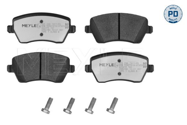 Meyle 0252397317PD Колодки гальмівні (передні) Renault Kangoo 08- (TRW)