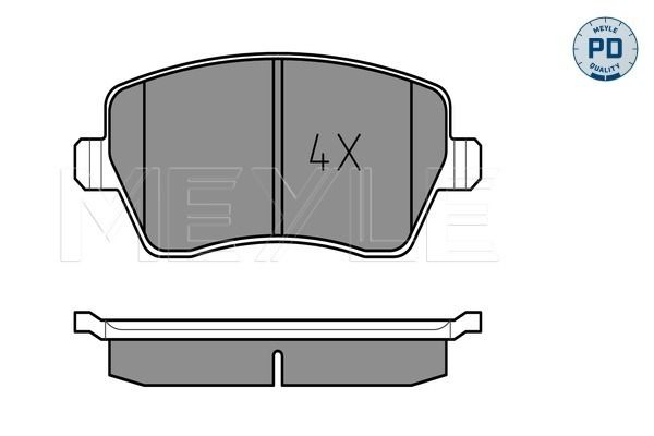 Meyle 0252397317PD Колодки гальмівні (передні) Renault Kangoo 08- (TRW)