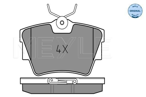 Meyle 0252398017PD Колодки гальмівні (задні) Renault Trafic/Opel Vivaro 01- (Platinum)