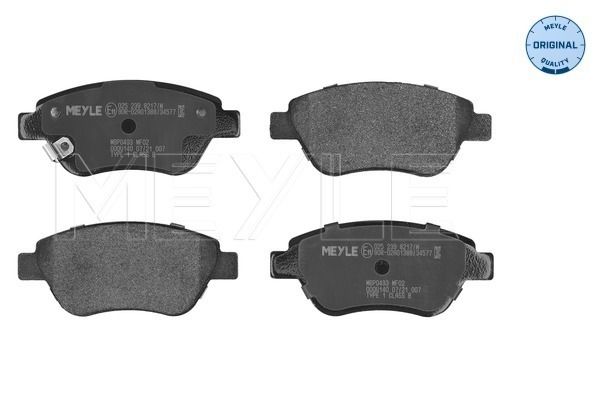 Meyle 0252398217W Колодки гальмівні (передні) Opel Corsa D 06-