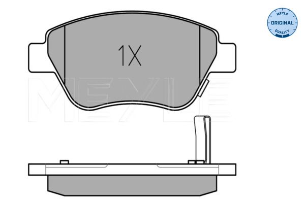 Meyle 0252398217W Колодки гальмівні (передні) Opel Corsa D 06-