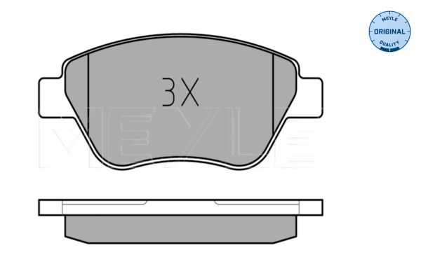 Meyle 0252398217W Колодки гальмівні (передні) Opel Corsa D 06-