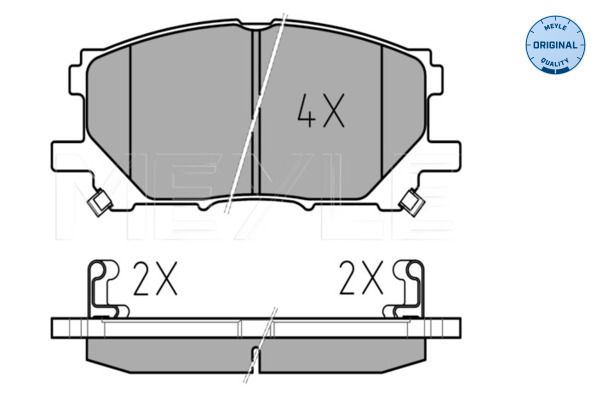 Meyle 0252398916 Колодки гальмівні (передні) Lexus RX 03- (140.8x59.5)