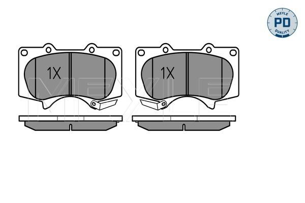Meyle 0252402417PD Колодки гальмівні (передні) Toyota Land Cruiser/Lexus GX 02- (Sumitomo)