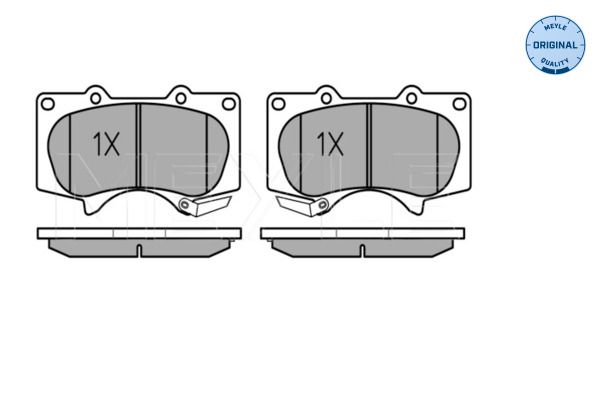 Meyle 0252402417W Колодки гальмівні (передні) Toyota Land Cruiser 02-