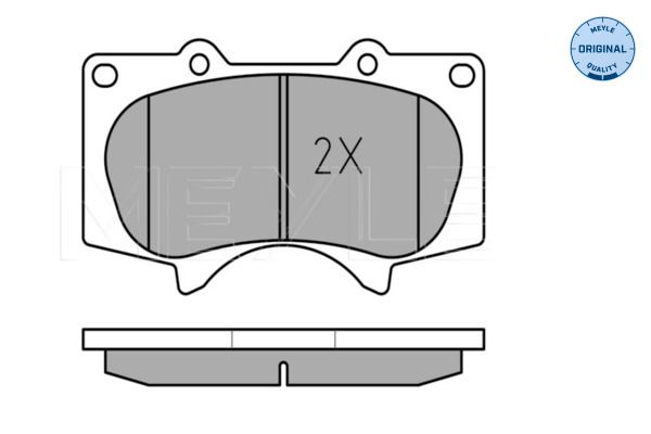 Meyle 0252402417W Колодки гальмівні (передні) Toyota Land Cruiser 02-
