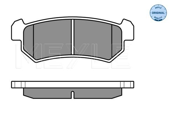 Meyle 0252407114 Колодки гальмівні (задні) Chevrolet Lacetti 05-