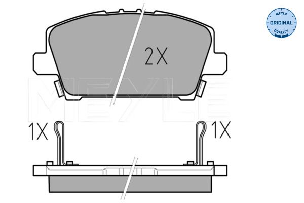 Meyle 0252408717W Колодки гальмівні (передні) Honda Civic VIII 05- (Хетчбек)