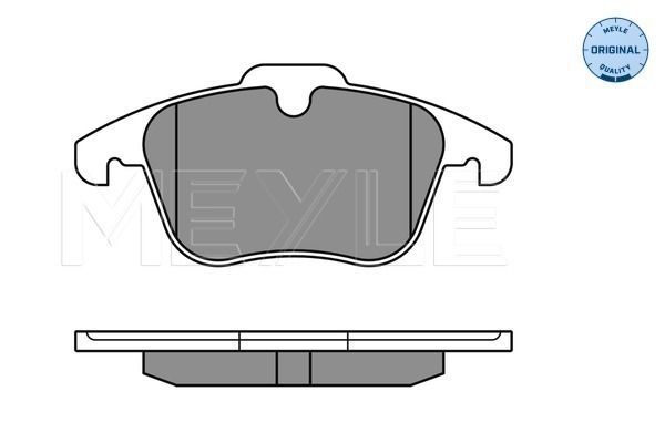 Meyle 0252412319 Колодки гальмівні (передні) Land Rover Freelander/Ford Mondeo IV 1.8-2.5 07-