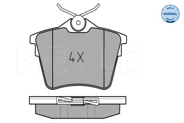 Meyle 0252413517 Колодки гальмівні (задні) Citroen C5 08-/Peugeot 407 04-/607 00-11