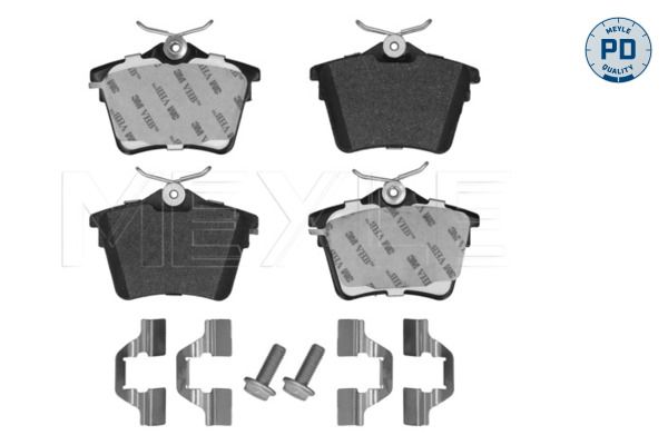 Meyle 0252413517PD Колодки гальмівні (задні) Citroen C5 08-/Peugeot 407 04-/607 00-11