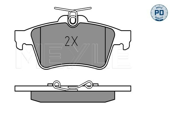 Meyle 0252413716PD Колодки гальмівні (задні) Ford Connect 02-